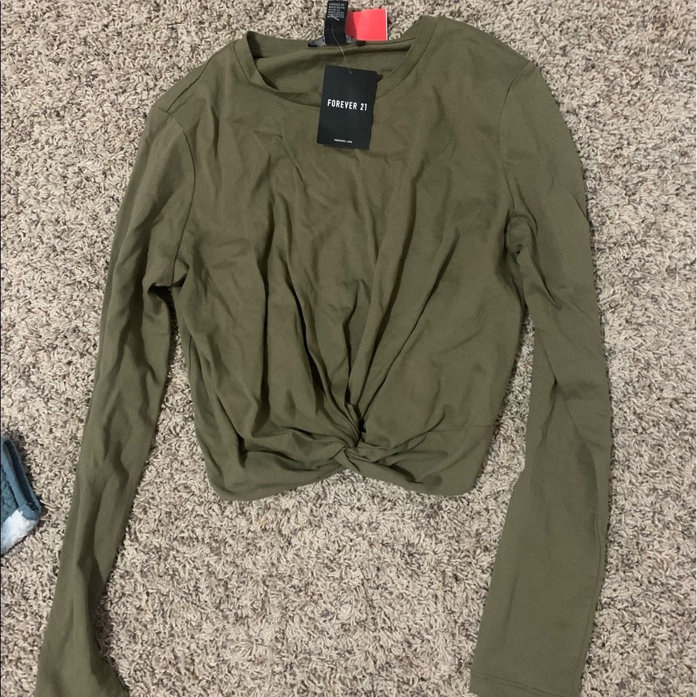 forever 21 brand, never worn, long sleeve top